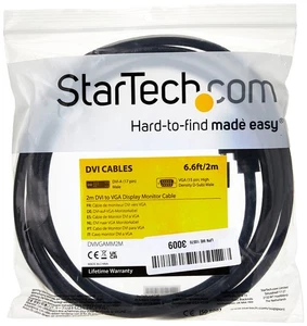 StarTech.com 2m DVI to VGA Display Monitor Cable - DVI to VGA (15 Pin) - 2 Meter - Bild 1 von 4
