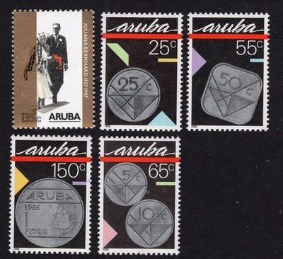 Aruba 1987 Stamps (set) Mi#21, 40-43 MH CV=13,7$ - Image 1 of 2