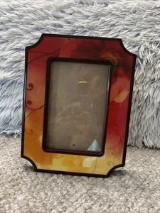Bilderrahmen 4x5,5 Kunststoff Mehrfarbig Arbeitsplatte mit Glas Bild Abdeckung - Bild 1 von 5