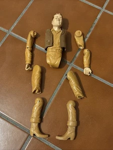 Vintage Marx Johnny West Action Figures Parts Or Repair - Picture 1 of 7