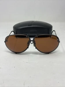 CARRERA PORSCHE DESIGN 5621 90 PILOTEN SONNENBRILLE Schwarz/Bernstein. DHSD5273 mit Koffer - Bild 1 von 14