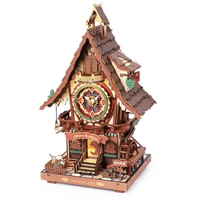 ROKR DIY Kuckucks Uhr Mechanische 3D Holz Puzzle Einzigartiges Geschenk - Bild 1 von 4