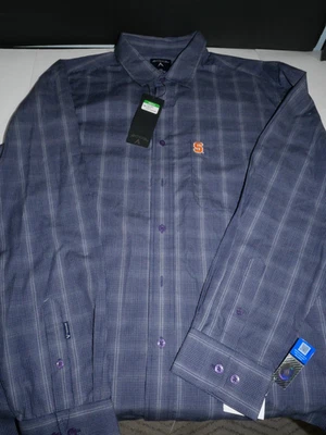 Camisa de vestir para hombre Syracuse naranja Antigua 2XL con botones - Nueva con etiquetas Foto 1 de 3