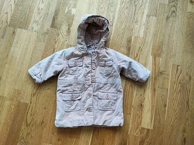 gefütterter Wintermantel mit Kapuze, rosa, Gr. 80, impidimpi, altrosa, Mädchen - Bild 1 von 4