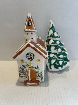 Abt. 56 Country Wayside Church Original Snow Village Chapel Vintage Kostenloser Versand - Bild 1 von 4