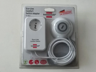 Brennenstuhl Eco Line Comfort Switch Adapter EL CSA 1 Steckdose mit Fußschalter - Bild 1 von 2