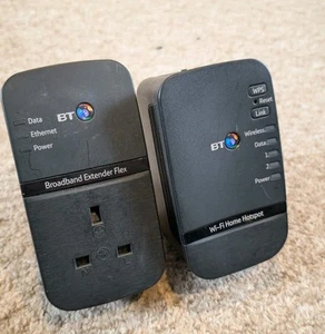 BT Wi-Fi Home Hotspot 500 Kit Powerline Ethernet Broadband Adapter Wifi Network - Afbeelding 1 van 2