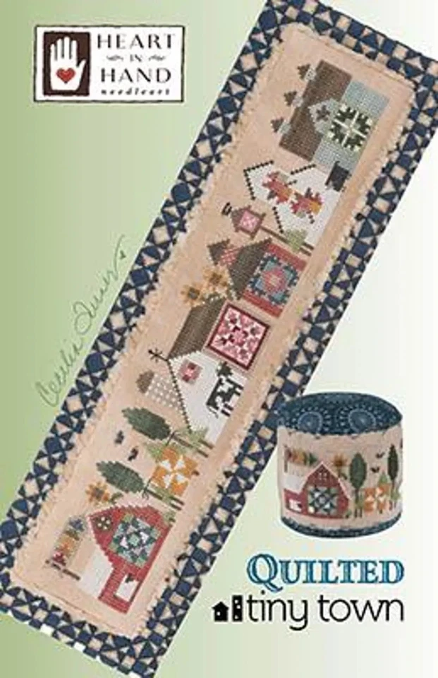 Heart in Hand Counted Cross Stitch Pattern ~ Quilted Tiny Town ~ - Image 1 of 1