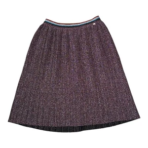 Molo Skirt Glitter Shimmer Pink Stretch Pleated Midi Size 122/128 7-8 Years - Picture 1 of 13