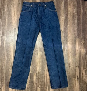 Vintage 80’s Wrangler 13MWZ Cowboy Cut Jeans Herren 29x31 Dark Wash USA Made Scovill - Bild 1 von 10