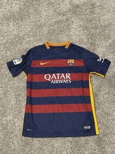 FCB Jersey Unicef Qatar Airways Nike Dri Fit Youth Sz XL - Picture 1 of 10