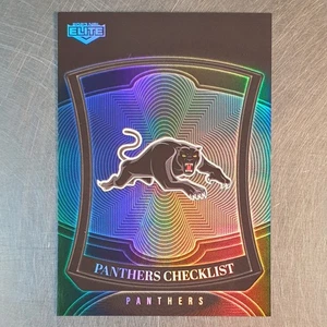 2023 NRL Elite Penrith Panthers Checklist & Emblem Parallel Card P100 - Picture 1 of 2
