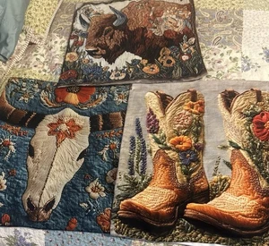 3er Set Cowboy Südwesten Thema 17 x 17 cm bunt - Bild 1 von 10