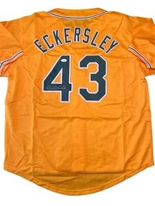Dennis Eckersley Signed Oakland A’s Custom Jersey JSA Witnessed - Picture 1 of 5