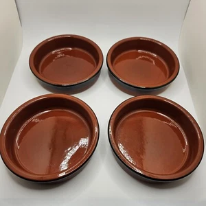 Cermer Stacking Baking Dessert Ramekins Terracotta Pottery Set Of 4 In EUC - Picture 1 of 5
