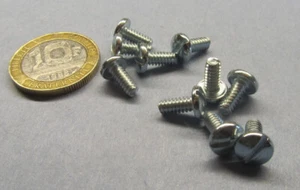Binding Head Slotted Machine Screw Zinc Steel, 6-32 x .312" Length 200 Pcs - Picture 1 of 12