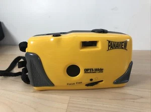 Vtg PANAVIEW OPTI-wide Panoramic LENS Plastic manual Camera Yellow focus free - Picture 1 of 10