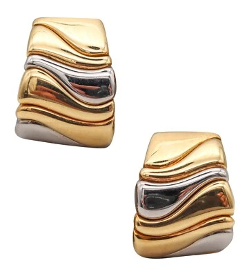 Marina B. Bvlgari Milano Karen Clips On Earrings In Two Tones And 18Kt Gold - Image 1 of 4