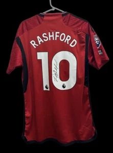 Maglia da casa firmata a mano Marcus Rashford Manchester United 2023-24. - Foto 1 di 3