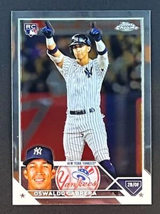 OSWALDO CABRERA RC 2023 Topps Chrome #69 New York Yankees - Picture 1 of 2