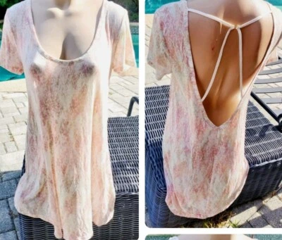 Victorias Secret coverup swim sheer cover up dress S M L cruise pastel ivory - Image 1 of 4