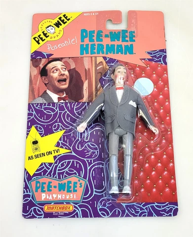 Matchbox Pee Wee Herman's Playhouse Action Figure - New on Card ~ C01 Cover
