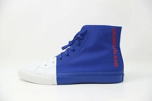 Calvin Klein Ivor Azul Blanco Zapatos Entrenadores Talla UK 11 EUR 45 - Imagen 1 de 7