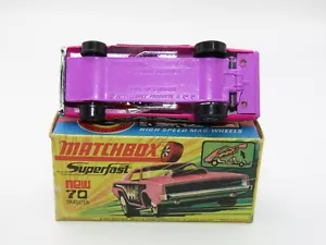 Matchbox Superfast n. 70 Dodge Dragster rara base VIOLA nuovo con scatola - Foto 1 di 10
