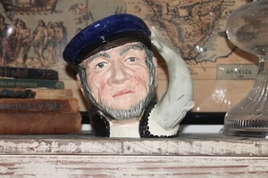 **AUSVERKAUF** 1958 Royal Doulton CAPTAIN AHAB 7" Toby Becher große Figur Kanne - Bild 1 von 3