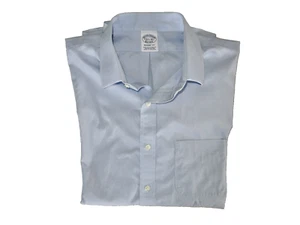 MEN'S BROOKS BROTHERS BUTTON UP LONG SLEEVE SHIRT 16 1/2-36 NON IRON REGULAR FIT - Picture 1 of 4