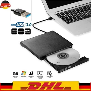 Externes DVD Laufwerk USB 3.0 Brenner Slim CD,DVD-RW Brenner F��r-PC Laptop. - Bild 1 von 9