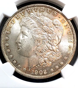 1902-O Morgan Silver Dollar NGC MS64 - Picture 1 of 4