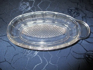 Apfelreibe Glasreibe Fruchtreibe Babynahrung Pressglas Vintage 18 x 9 cm - Bild 1 von 4