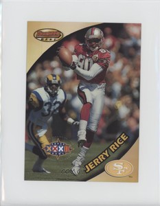 1997 Bowman's Best Jumbo Super Bowl Refractor Jerry Rice #10 HOF