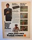 1978 Kodak annonce imprimée pour appareil photo wanted Everything In My Pocket originale propre