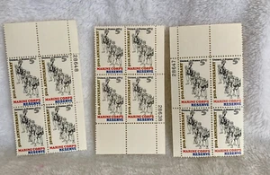 1966 US Stamp 50th Anniv Marine Corp Reserve 3 Plate Block Of 4 5c Scott #1315 * - Picture 1 of 7