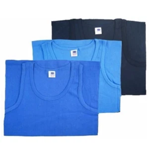 Mens 5 Star Executive Pure 100% Cotton Interlock Coloured Vest Size Small - 5XL - Picture 1 of 2