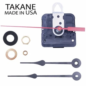 Made in USA Takane Quartz Battery Clock Movement Kit with Hands, Multiple Sizes - Picture 1 of 12