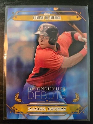 2015 Topps Pro Debut Distinguished Debuts Gold /50 Rafael Devers #DD-25 RC Rooki - Image 1 of 2
