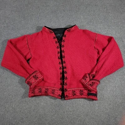 Dale of Norway Wool Sweater Women's Medium Red Casual Collection Cardigan Nordic - Image 1 of 4