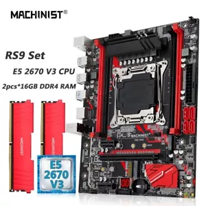 MACHINIST X99 Motherboard Xeon E5 2670 V3 CPU LGA 2011-3 DDR4 RAM NVME M.2 Sata - Picture 1 of 10