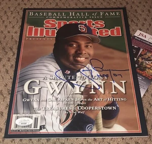 TONY GWYNN SIGNED SPORTS ILLUSTRATED MAGAZINE SI JSA AUTOGRAPH EXACT PROOF AUTO - Picture 1 of 2