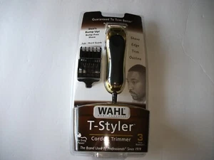 Wahl T-styler Corded Precision Grooming Trimmer Kit Model 9307-3201 Black / Gold - Picture 1 of 12