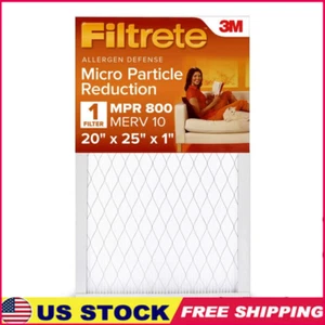 20x25x1 Air Filter MPR 800 MERV 10 Polypropylene Micro Particle Reduction New - Picture 1 of 8