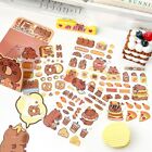 4 Pcs/bag Cute Capybara Sticker Creative Capybara Ledger Material  Kids