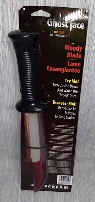 Ghost Face Bloody Blade Toy Knife Prop Halloween Costume Accessory Scream New - Image 1 of 2