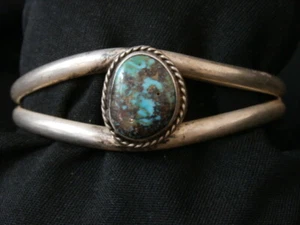 Brazalete de colección de plata esterlina turquesa turquesa suroeste. Haz una oferta #g84 - Imagen 1 de 6