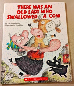 There Was An Old Lady Who Swallowed A Cow by Lucille Colandro (2018 Paperback) - Picture 1 of 2