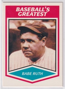 1989 CMC BASEBALL'S GREATEST BABE RUTH NEW YORK YANKEES #4