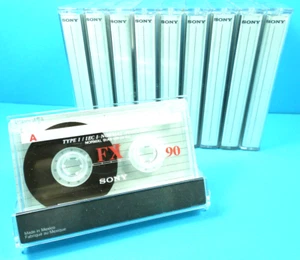 🙈 10x SONY FX 90 * IEC I Type 1 * Tapes Cassettes Kassetten кассеты * 2000 - Bild 1 von 3